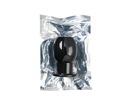 Черная анальная втулка Basic L - 7,5 см.