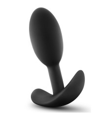 Черный анальный стимулятор Vibra Slim Plug Small - 8,8 см.