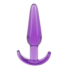 Фиолетовая анальная пробка в форме якоря Slim Anal Plug - 10,8 см.
