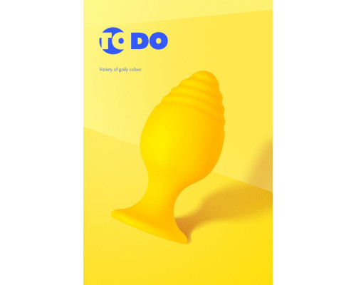 Желтая анальная втулка Riffle - 6 см.