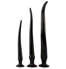 Набор из 3 длинных анальных пробок Super Long Flexible Butt Plug Set