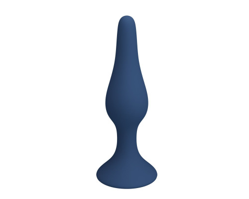 Синяя анальная пробка Slim Anal Plug XL - 15,4 см.