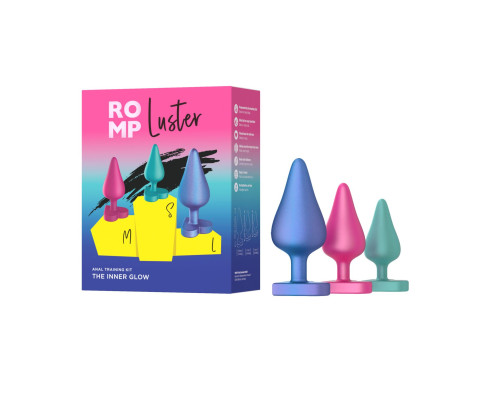 Набор из 3 анальных пробок Romp Luster