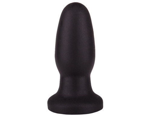 Чёрная овальная пробочка на ножке - 11,5 см.