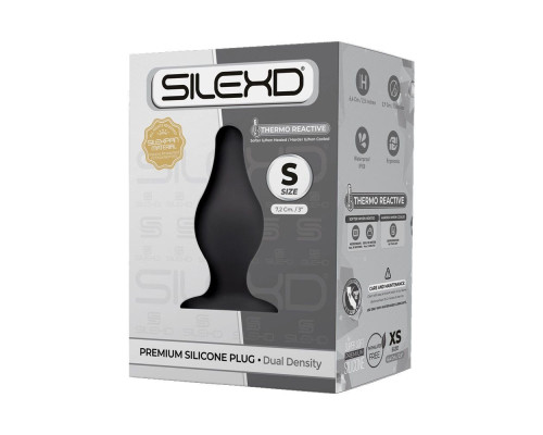 Черная малая анальная пробка SileXD - 7,2 см.