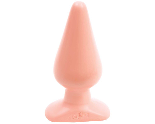 Анальная пробка телесного цвета Butt Plugs Smooth Classic Large - 14 см.