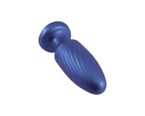 Синяя анальная пробка 4 Inch Silicone Anal Plug - 12 см.