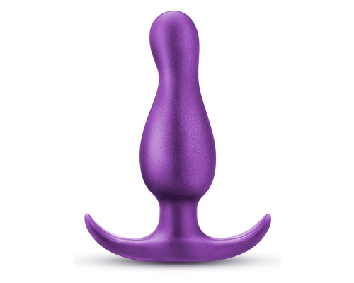 Фиолетовая анальная пробка The Quantum Plug - 8,9 см.