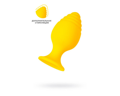 Желтая анальная втулка Riffle - 6 см.