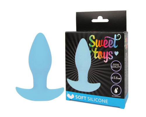 Голубая анальная втулка Sweet Toys - 8,5 см.