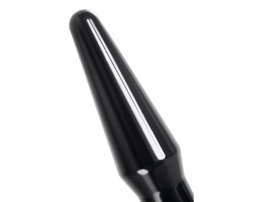 Черная анальная втулка Gemini α - 12 см.