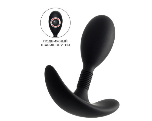 Черная анальная втулка Tord S - 8,5 см.