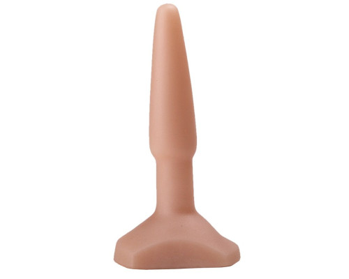 Классический анальный плаг телесного цвета - 11,5 см.