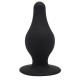 Черная малая анальная пробка SileXD - 7,2 см.