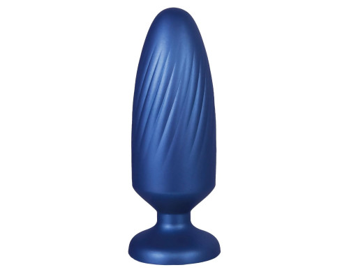 Синяя анальная пробка G Stuck Silicone Anal Plug - 13,5 см.