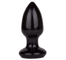 Черная анальная пробка MAGNUM 5 - 8,5 см.