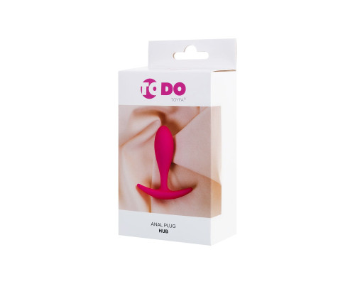 Розовая анальная втулка Hub - 7,2 см.