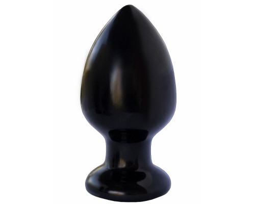 Чёрная анальная пробка MAGNUM 9 - 13 см.
