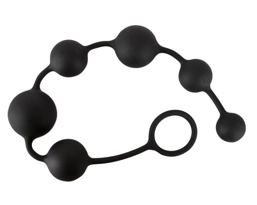 Анальная цепочка Black Velvets Anal Beads - 40 см.