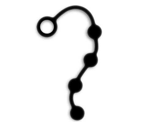 Черная анальная цепочка NEXUS Excite S - 24 см.