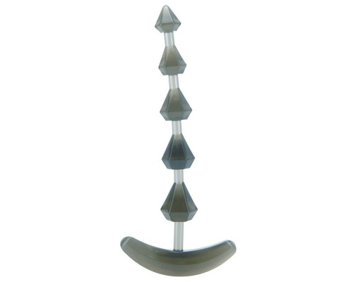 Дымчатая анальная цепочка PLIABLE PROBE - 15 см.