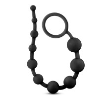 Черная анальная цепочка 10 Anal Beads - 31,8 см.