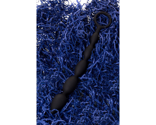 Черная анальная цепочка A-toys - 27,6 см.