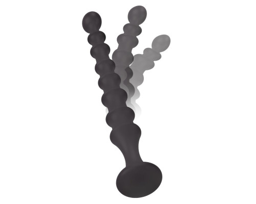 Черная анальная ёлочка Magic Anal Wand - 26,9 см.