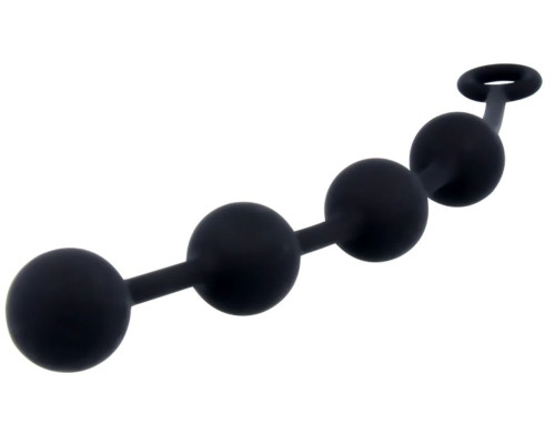 Черная анальная цепочка NEXUS Excite L - 27 см.