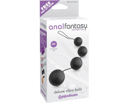 Анальная цепочка из 4 шариков Deluxe Vibro Balls