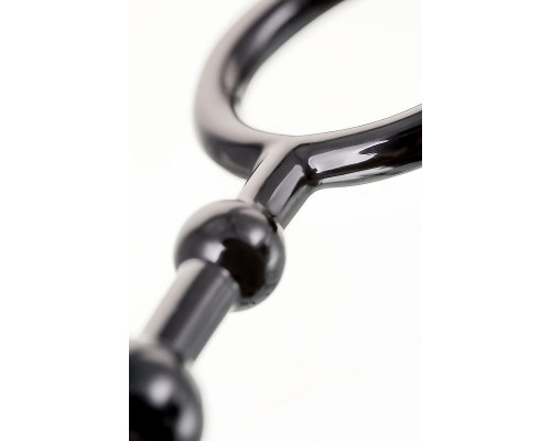 Черная анальная цепочка A-toys - 28,3 см.