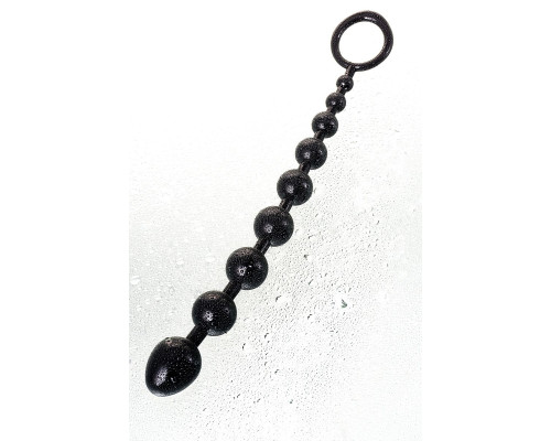 Черная анальная цепочка A-toys - 28,3 см.