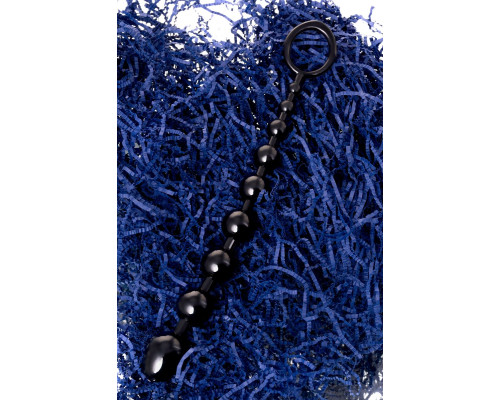 Черная анальная цепочка A-toys - 28,3 см.