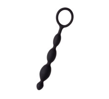 Анальная цепочка черного цвета A-toys - 19,5 см.