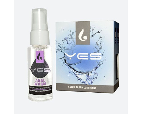 Анальный гель-лубрикант Yes Anal Warm с разогревающим эффектом - 30 мл.