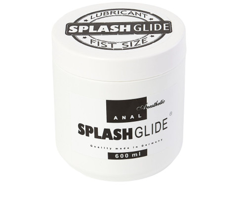 Анальный гель-лубрикант на водной основе SPLASHGLIDE ANAL ANESTHETIC FIST SIZE - 600 мл.
