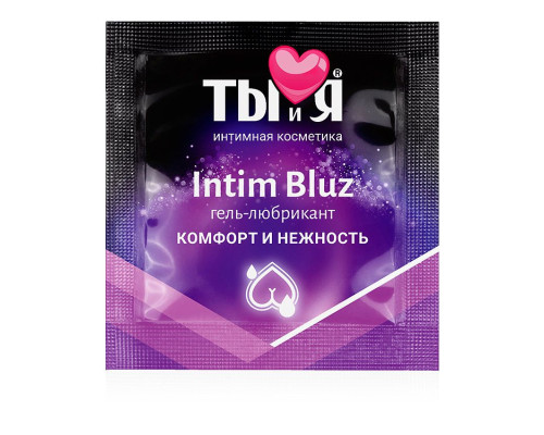 Гель-лубрикант Intim bluz в одноразовой упаковке - 4 гр.