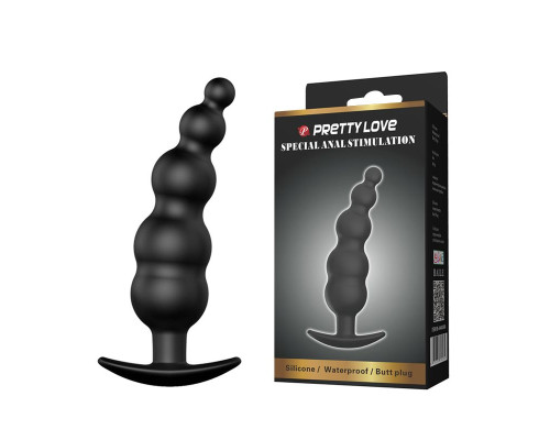 Анальный стимулятор в виде ёлочки - 11,8 см.