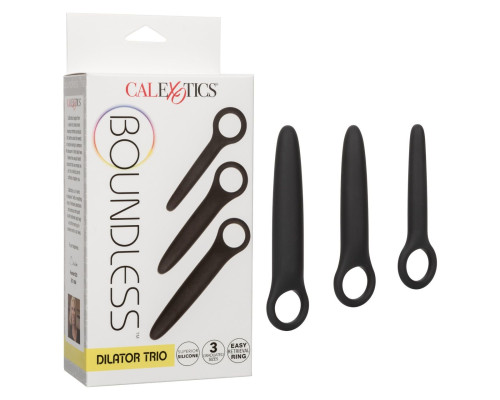 Набор из 3 черных анальных расширителей Boundless Dilator Trio