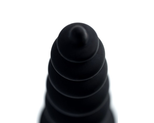 Черная анальная ёлочка Indi - 11,5 см.