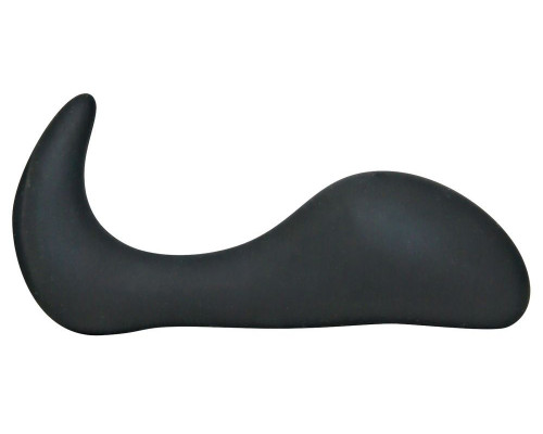 Анальный стимулятор с изогнутым стволом Black Velvet  - 10,5 см.
