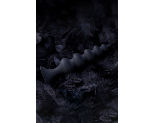 Черная анальная ёлочка Indi - 11,5 см.