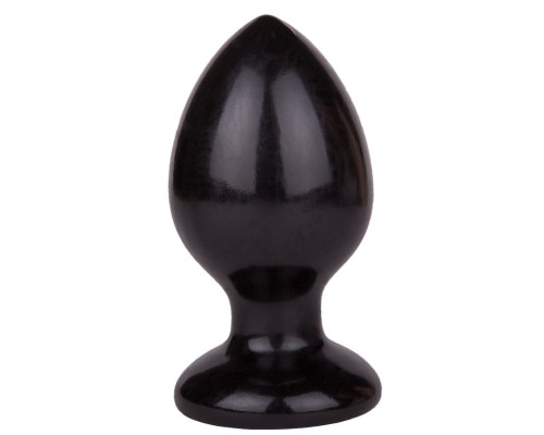 Черный анальный плаг Glide L - 11,7 см.