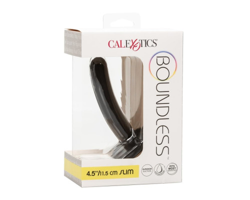 Черный анальный стимулятор Boundless 4.5” Slim Probe - 11,5 см.