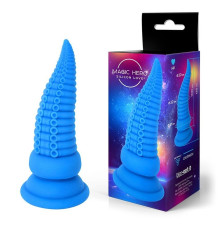 Синий фантазийный анальный стимулятор-щупальце - 12,5 см.