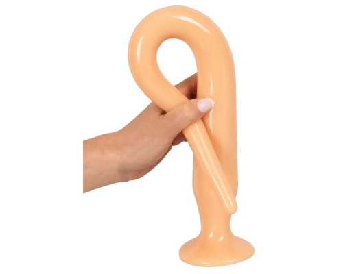 Набор из 3 телесных удлиненных анальных пробок Super Long Flexible Butt Plug Set