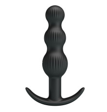 Черный анальный вибростимулятор Sidney - 10,9 см.