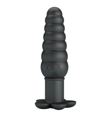 Черный анальный вибростимулятор Imron - 11 см.