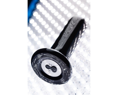 Черный стеклянный мини-вибратор - 10 см.