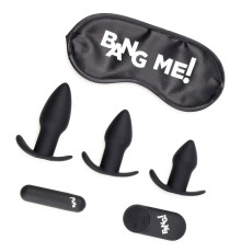 Набор для анальной стимуляции 28X Backdoor Adventure Remote Control 3 Piece Butt Plug Vibe Kit